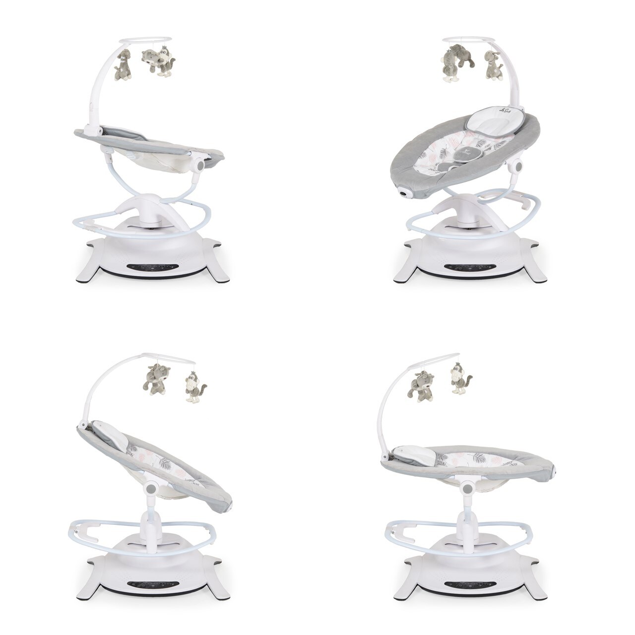 Cangaroo Babywippe La Scala elektrisch Schaukelfunktion Vibration Fernbedienung rosa
