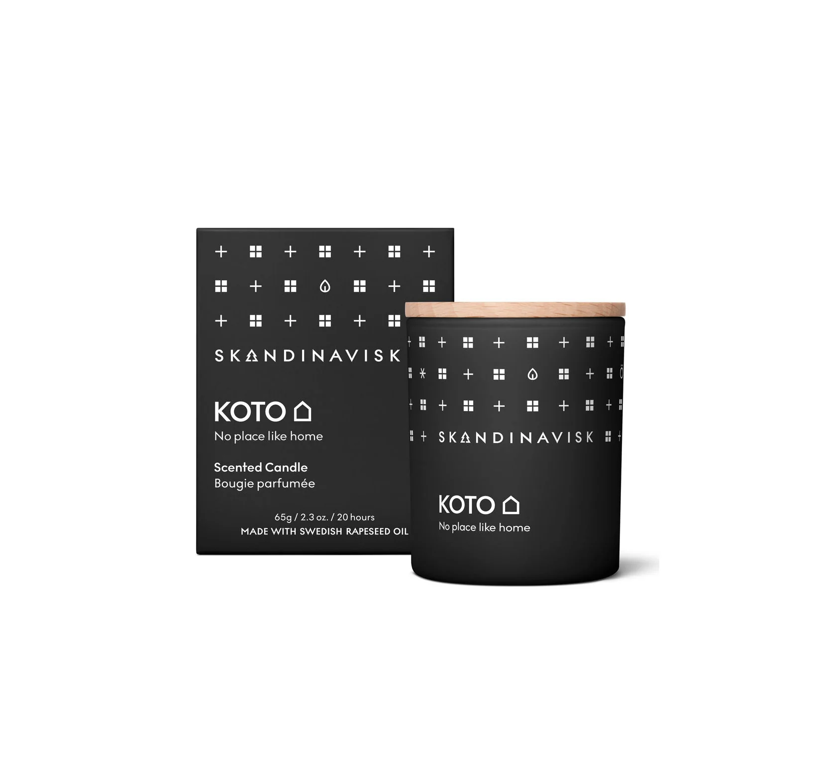 Skandinavisk  Koto duftlys, 65g. - Black