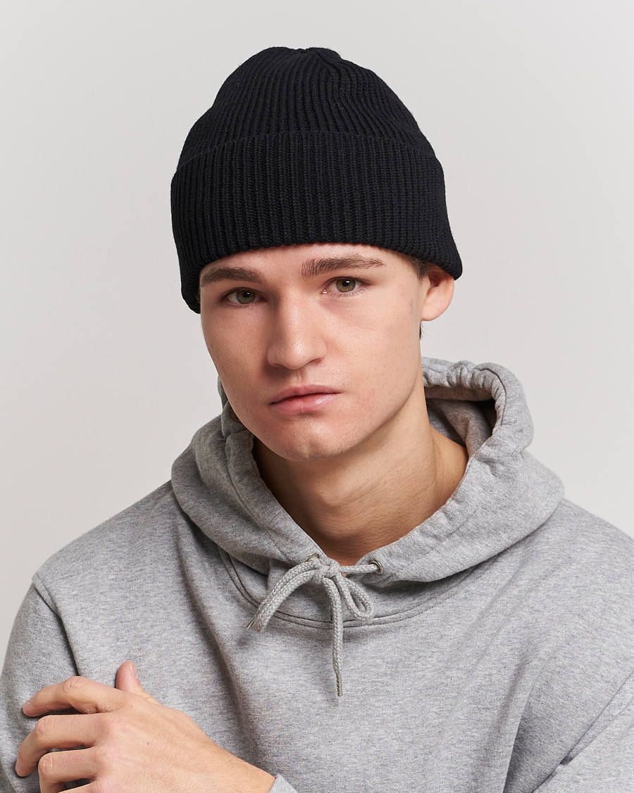 Colorful Standard Merino Wool Beanie Deep Black