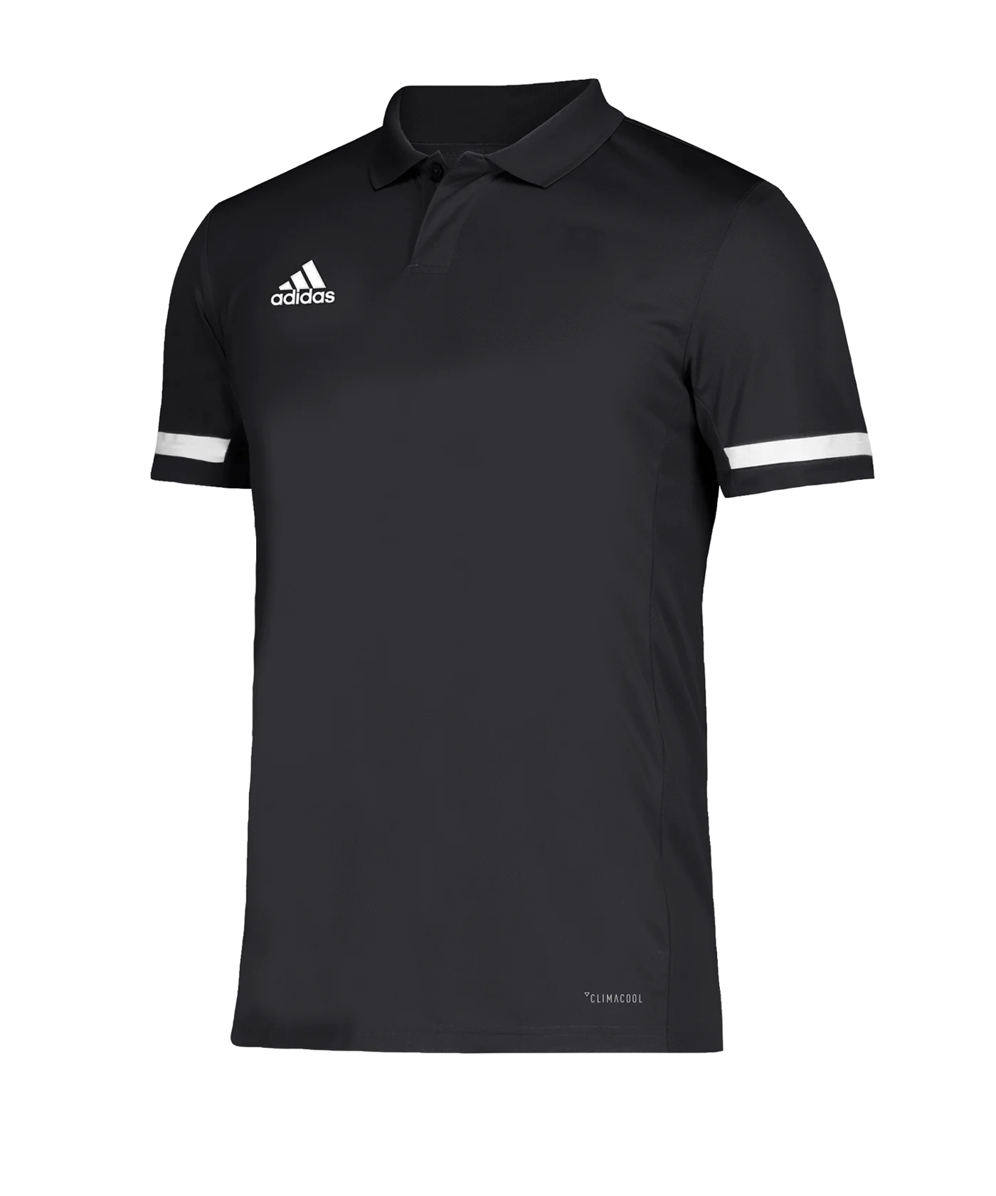 adidas Team 19 Poloshirt Schwarz Weiss