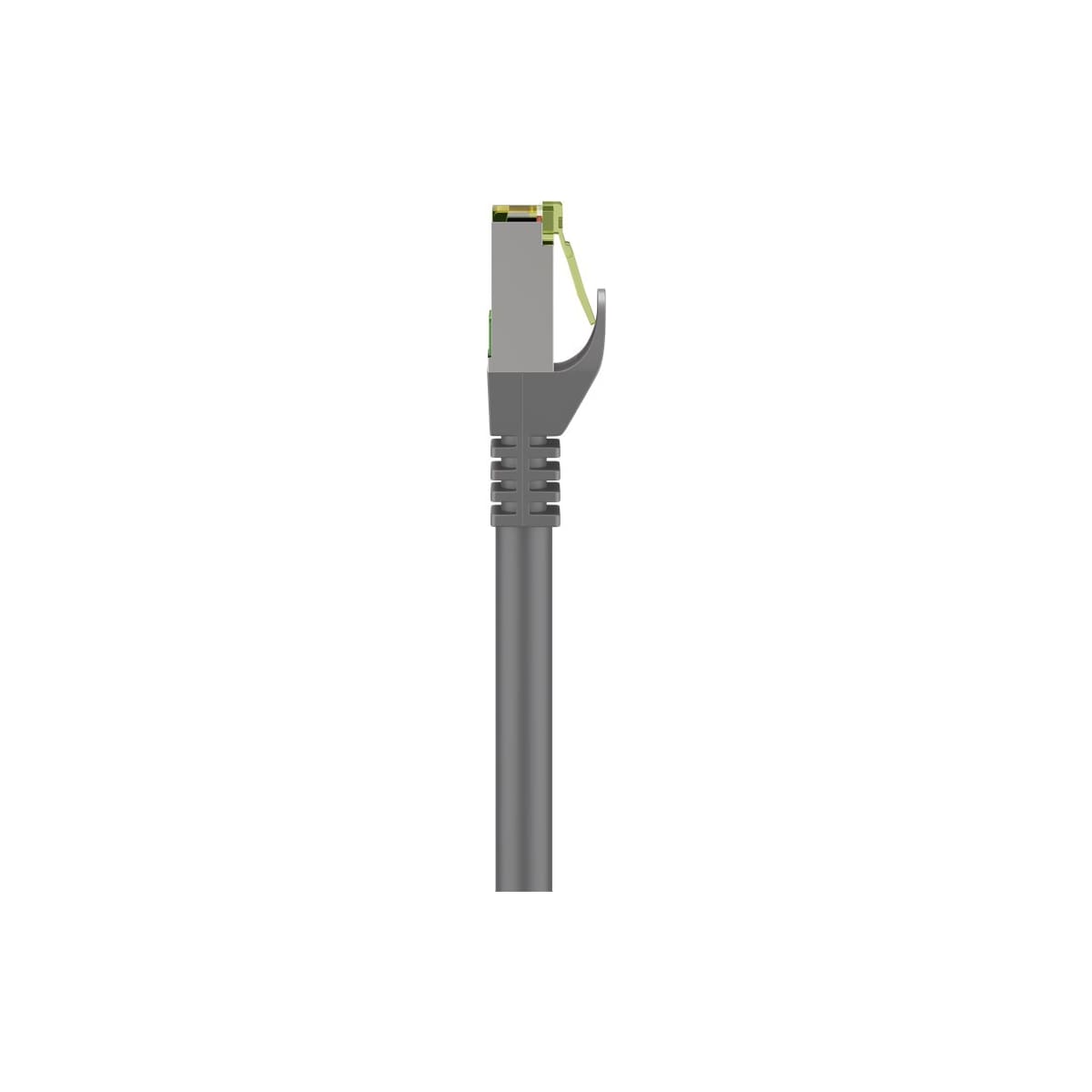 Goobay RJ45 patchkabel med CAT 8.1 S/FTP råkabel, AWG 26, grå