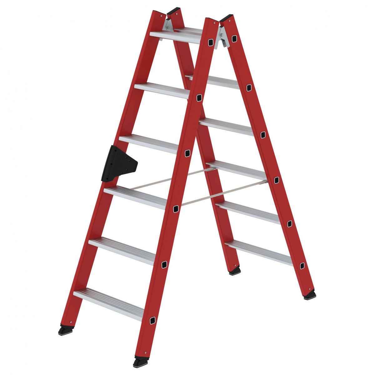 MUNK kunststof trapladder 2x6 sporten