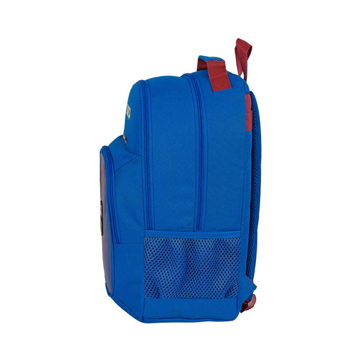 Mochila escolar Safta FC Barcelona 1º uniforme 21/22, 320x160x420 mm, azul marinho/bordô