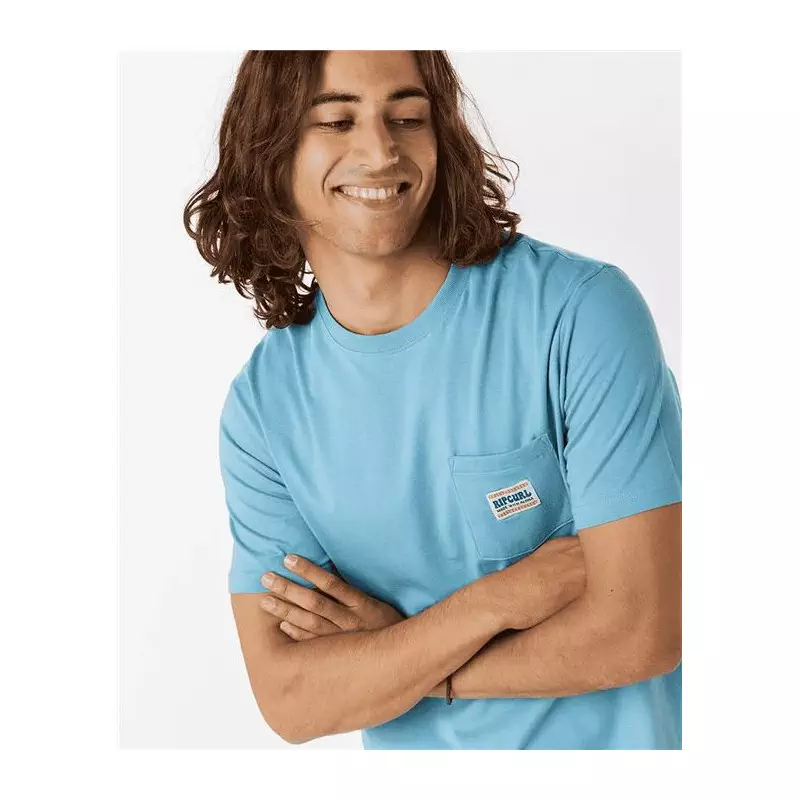 Teeshirt RIPCURL Horizon Badge S/S Tee Dusty Blue