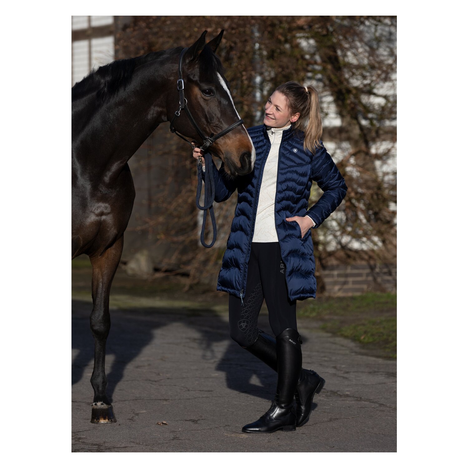 ARIAT Reitleggings Avail Half Grip - black