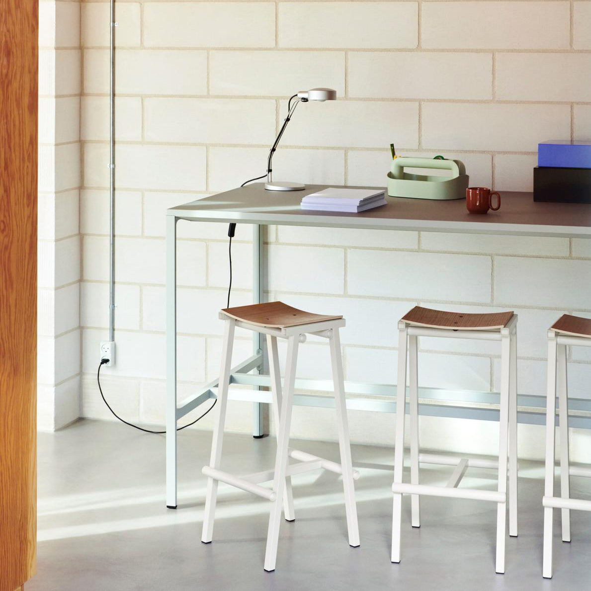 HAY Taburete 8 Barkruk High H 75 cm - Eggshell