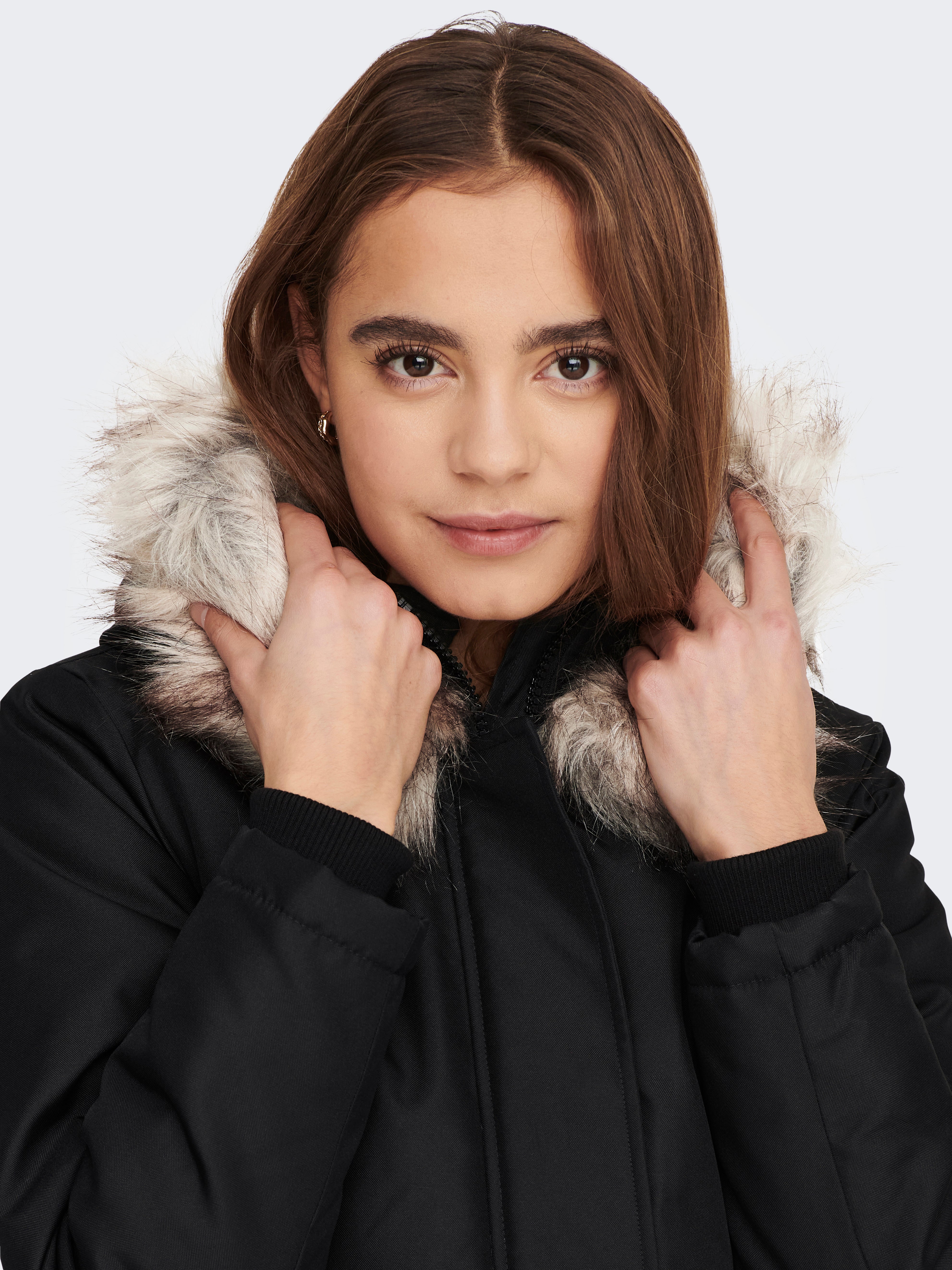 ONLFRESH Langer Parka Black