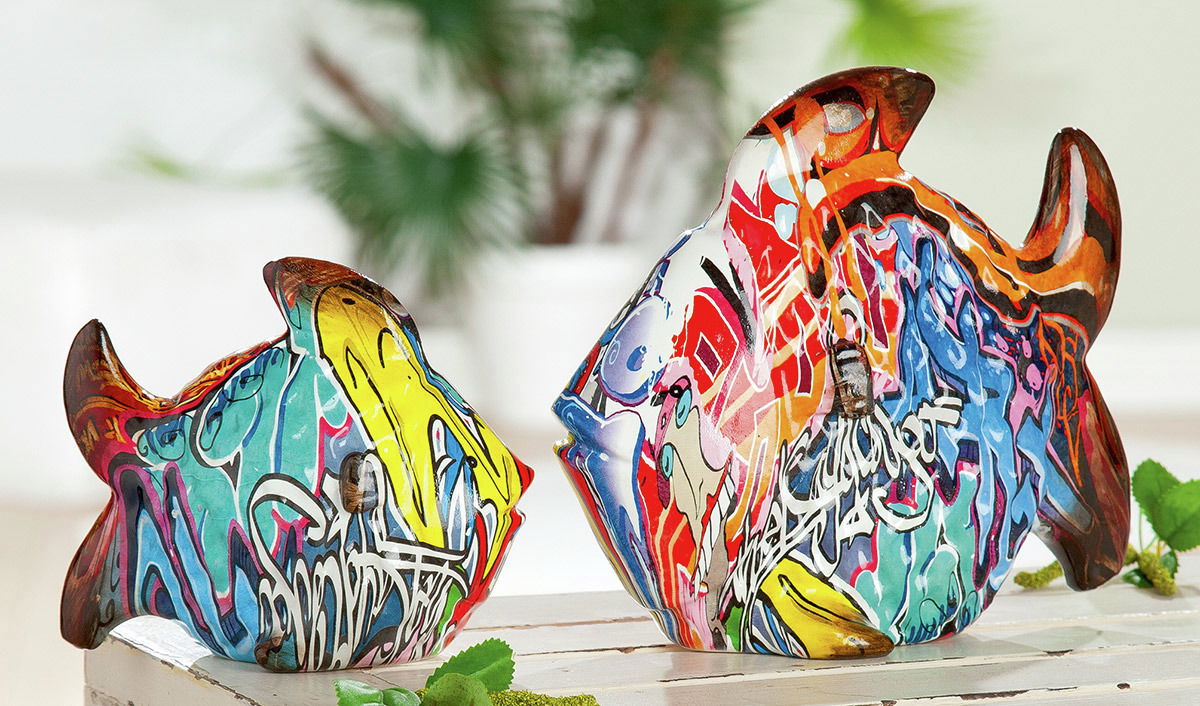 Casablanca Figur "Poly Fisch Street ArT"