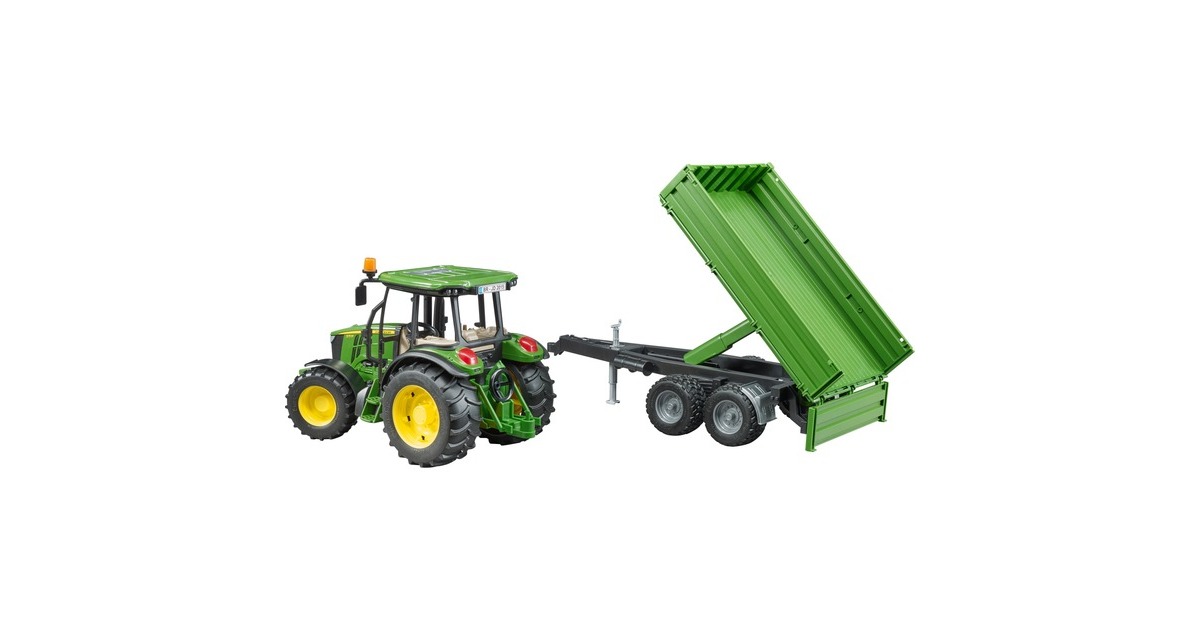 bruderJohn Deere 5115M met aanhanger Modelvoertuig  (02108)