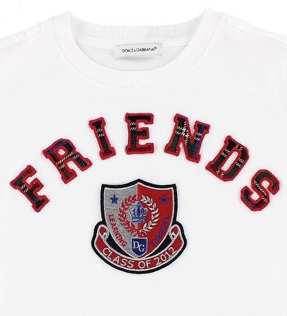 Dolce & Gabbana T-shirt - Hvid m. Patches