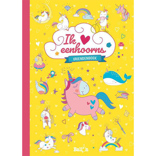 Uitgeverij ballon vriendenboek eenhoorns