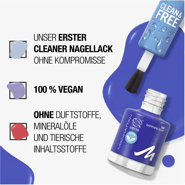 Clean & Free Nail Polish 169 Sapphire Soar