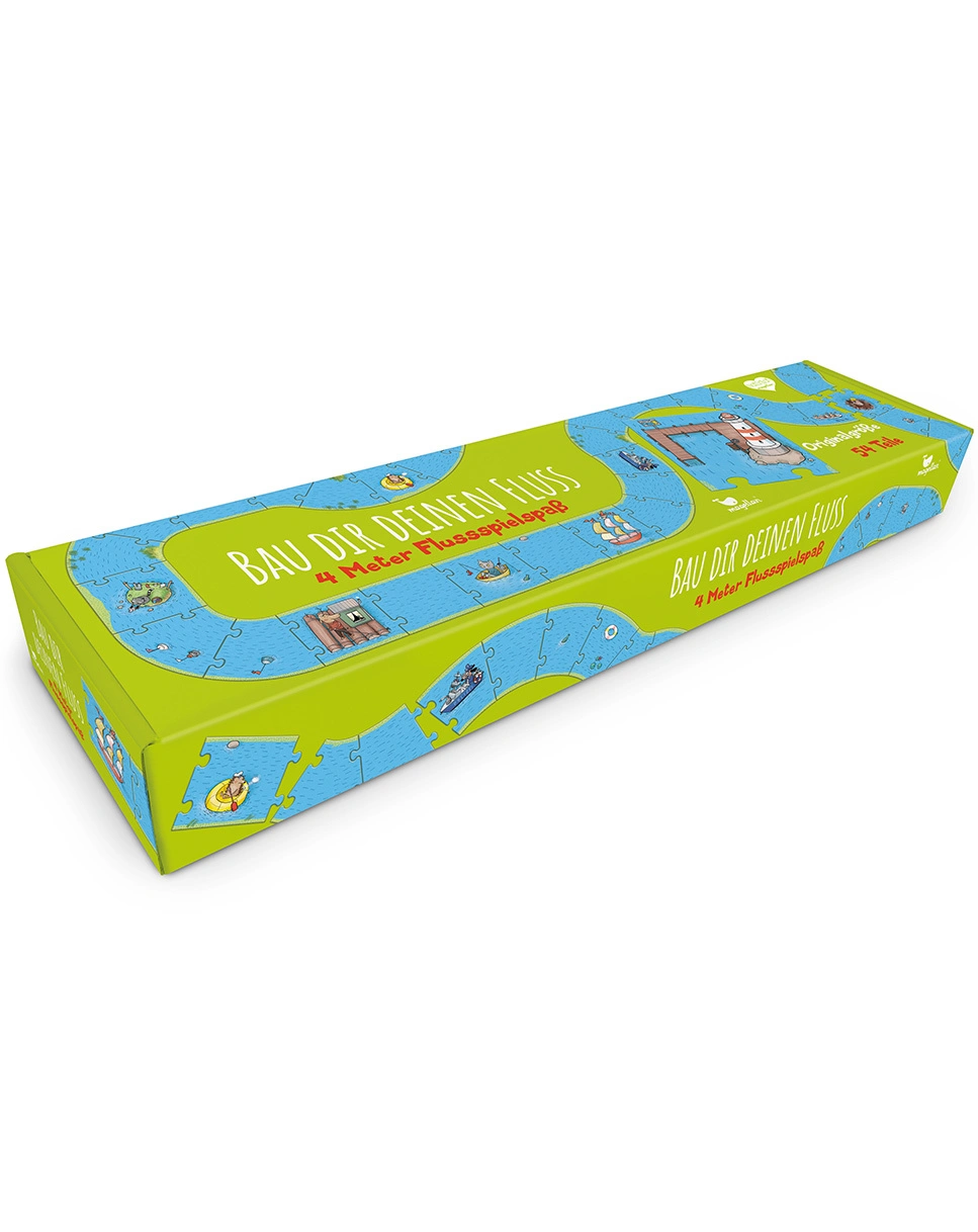 Lege-Karten BAU DIR DEINEN FLUSS 54-teilig