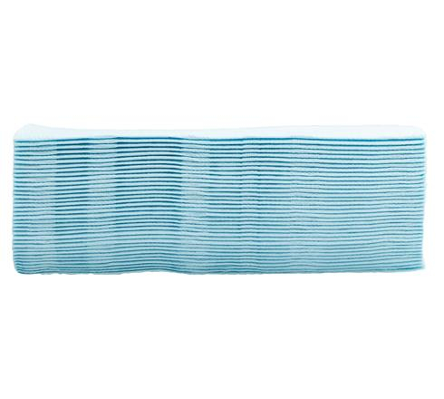 (50er Set) 20x20cm Papier Cocktail Servietten Einwegservietten Party Tisch Deko (SV622025I) - Himmelblau