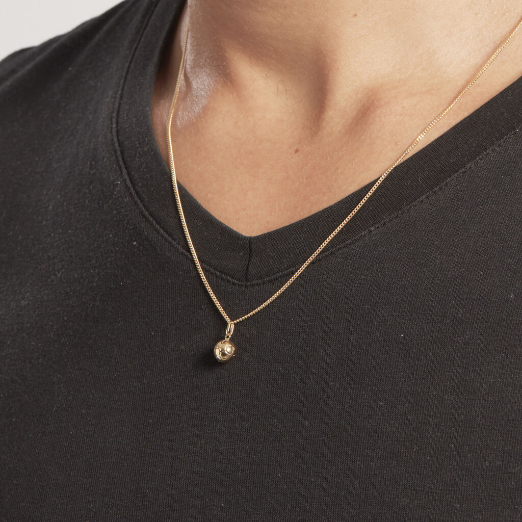 Pendentif Julius Sport Foot Or Jaune