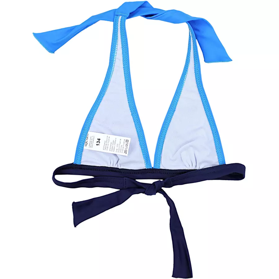 Aquarti Mädchen Bikini Set Zweiteilig Bikinislip Bustier blau