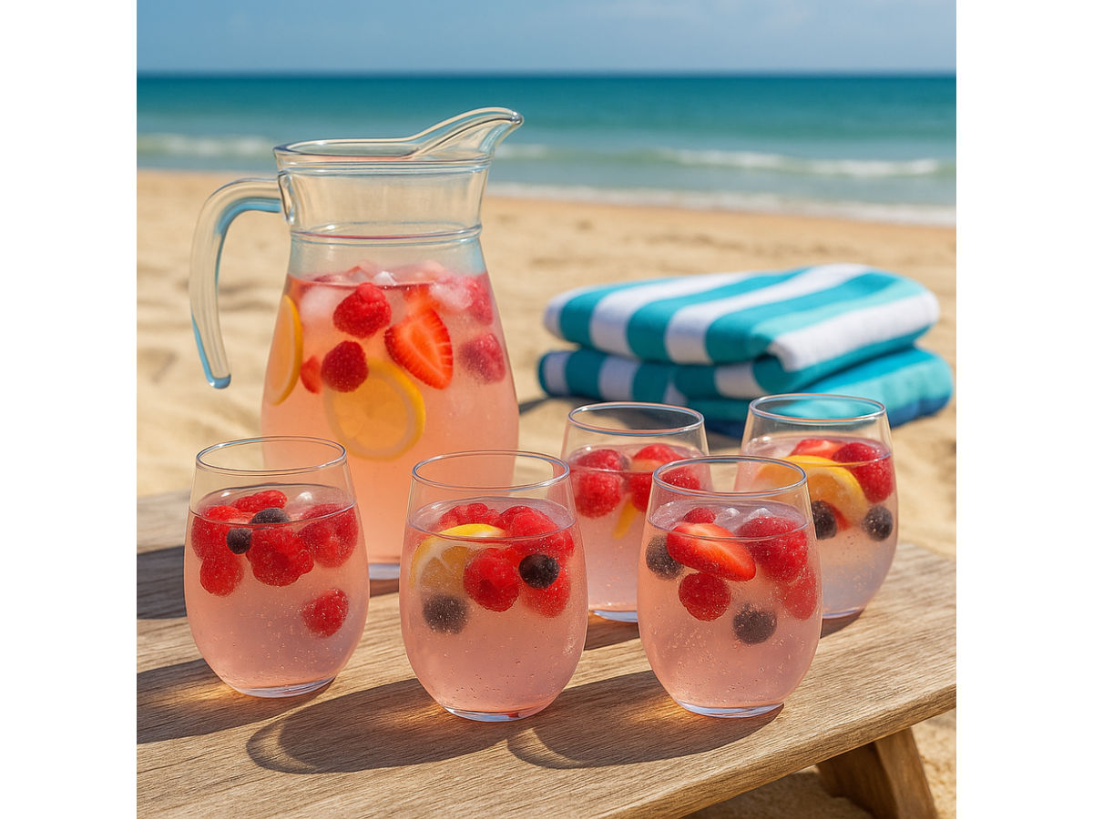 OTIX Oceani 400 ml kunststof drinkglazen - Set van 6