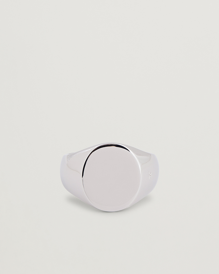 Tom Wood Oval Polished Ring Silver