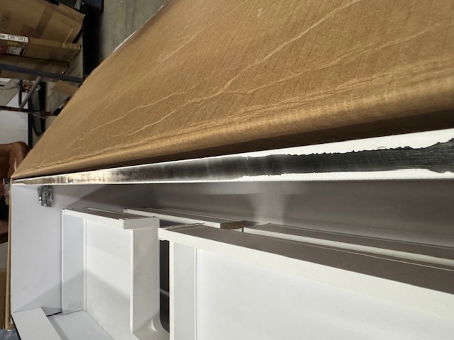 SCHADEMODEL: Mondiaz Aivy badmeubel 120cm urban met wastafel solid surface urban midden zonder kraangat