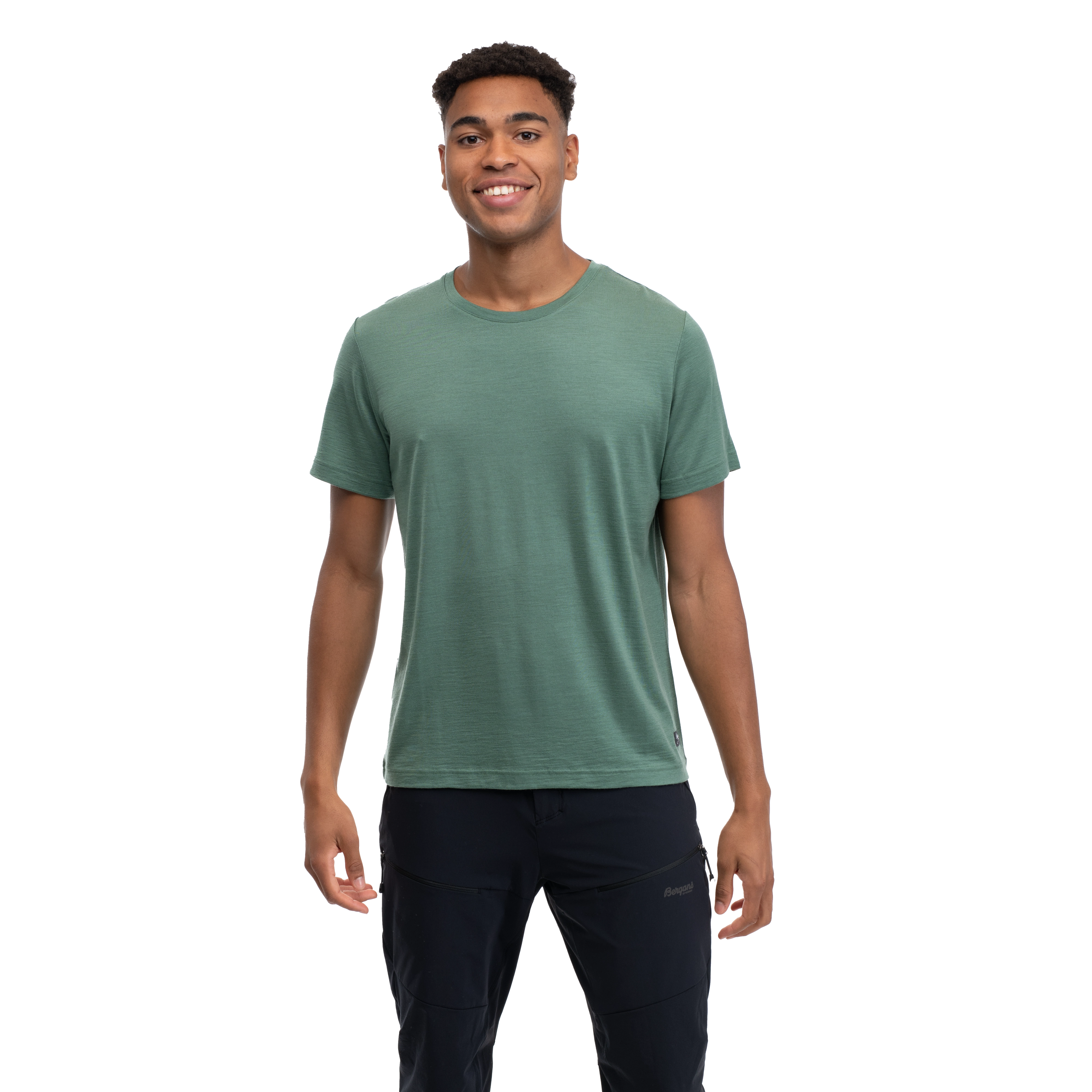 Urban Wool Tee Dark Jade Green