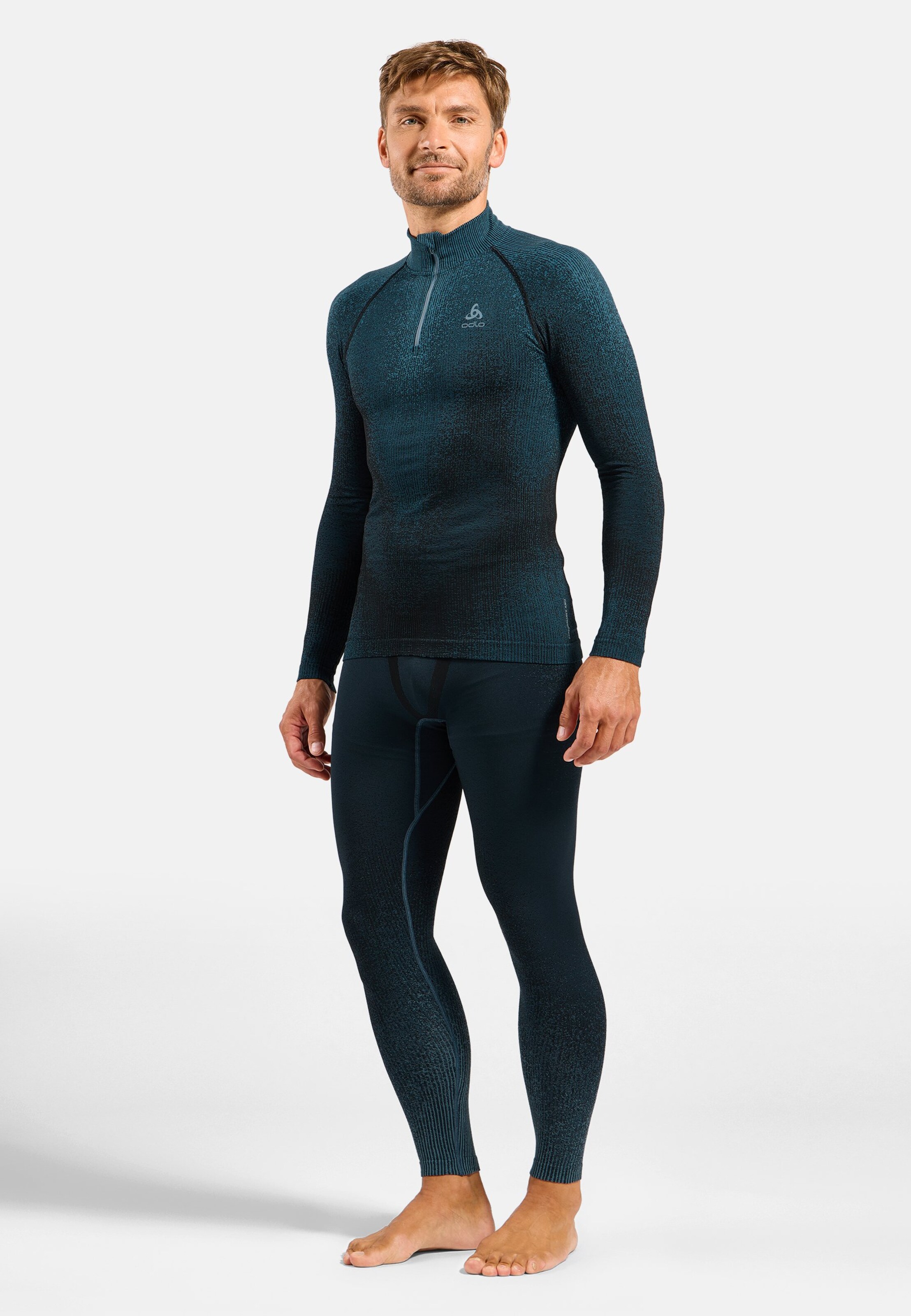 Blackcomb Base Layer Half Zip in provincial blue