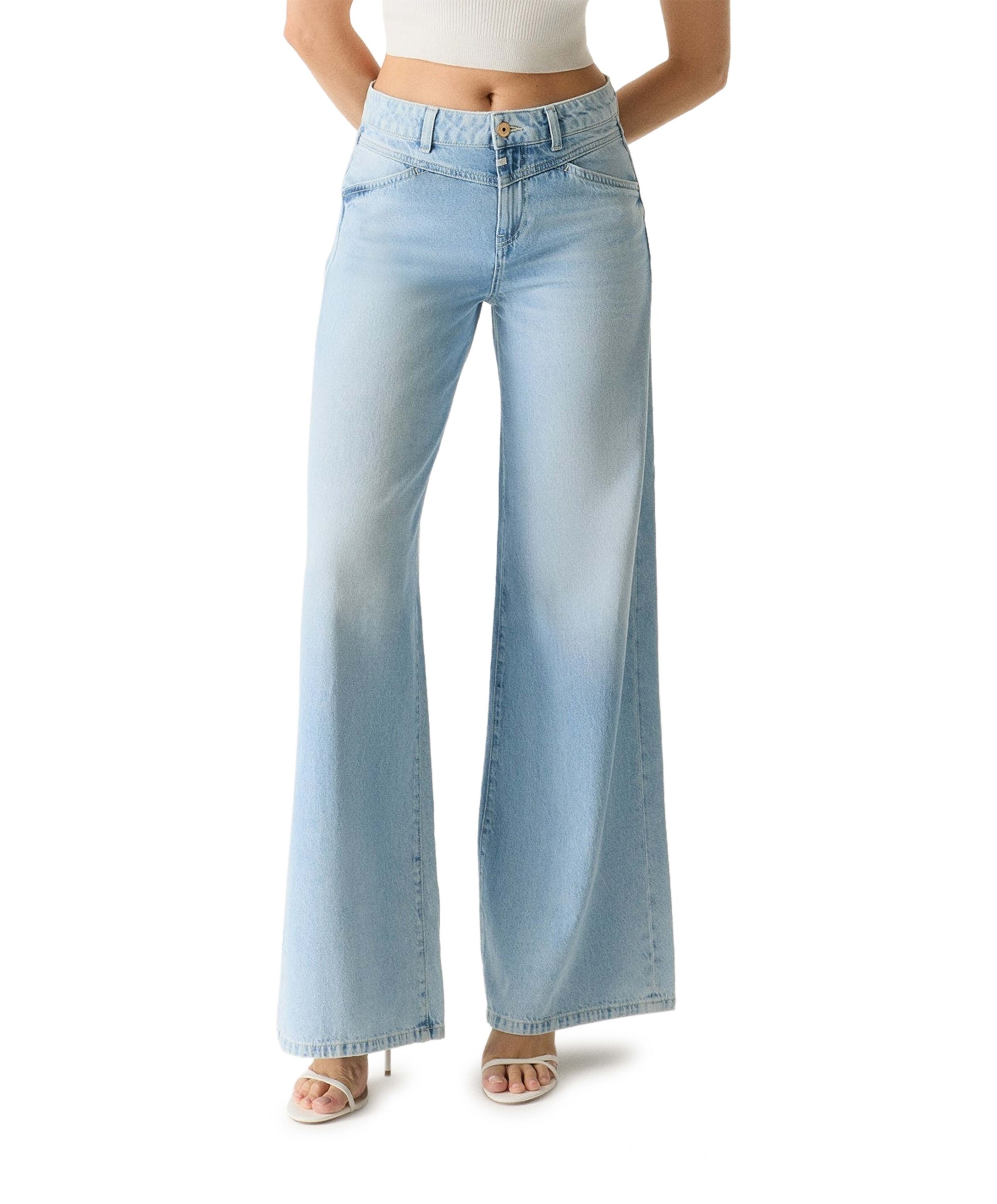 Cup of Joe Denim wide leg dames jeans blauw