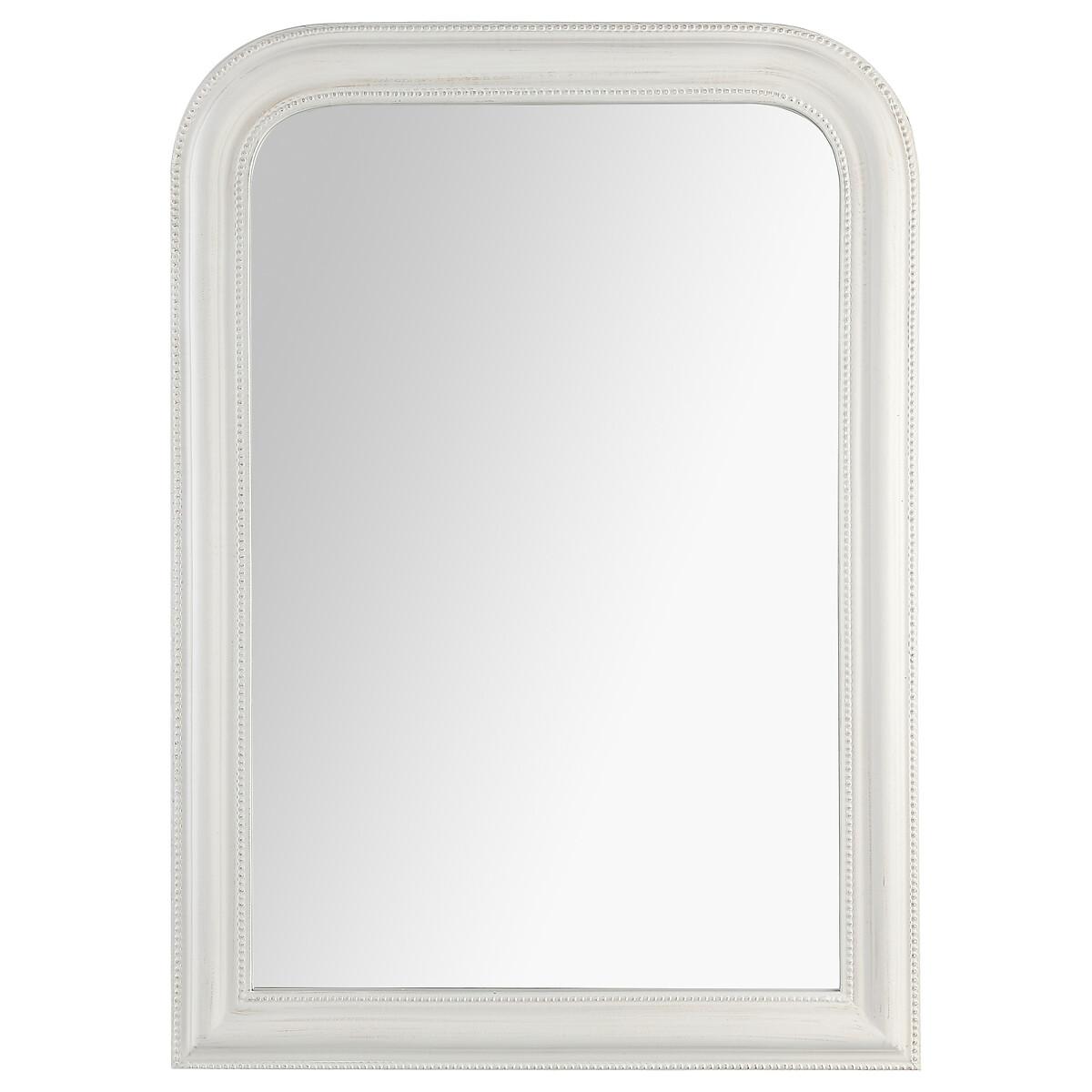 MIROIR ARRONDI BLANC ADELE D.74X104CM