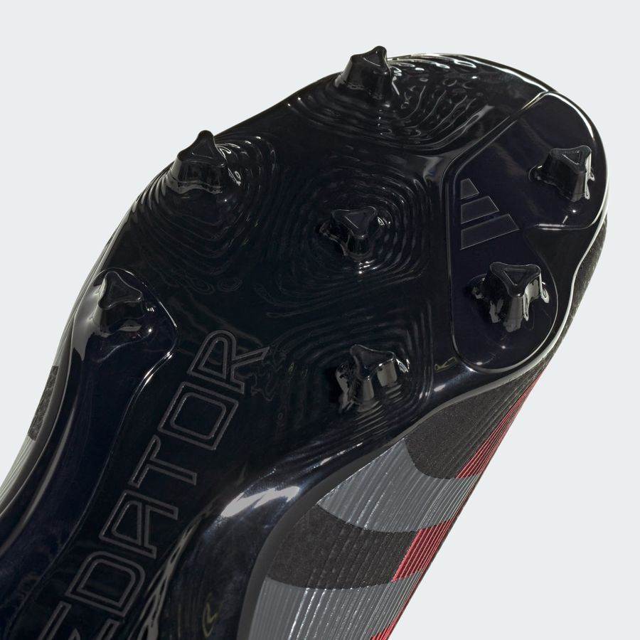 adidas Predator League FG/AG Stealth Victory - Noir/Gris/Lucid Red Enfant
