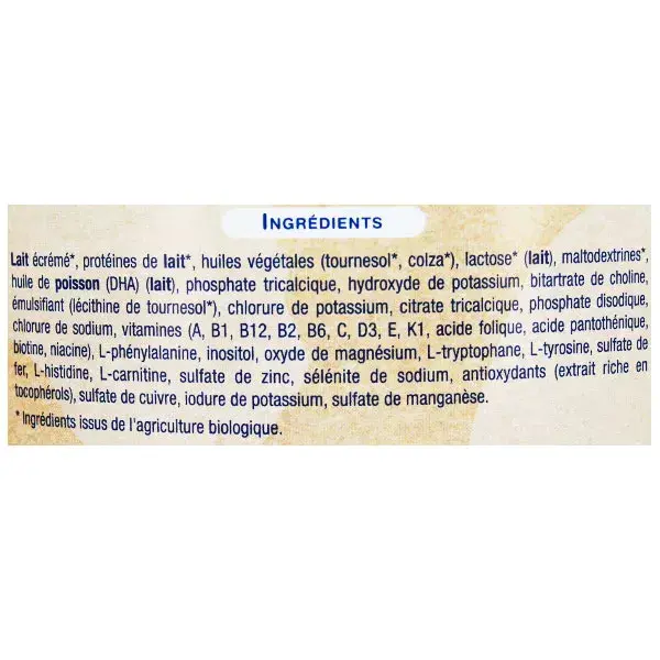 Leite Infantil Orgânico Novalac Etapa 1 800g