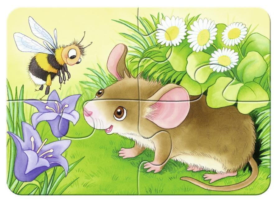 My first puzzles – Süße Gartenbewohner 2/4/6/8-teilig
