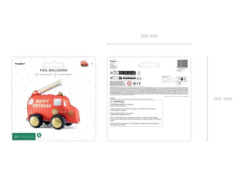 Brandweer Ballon 67cm