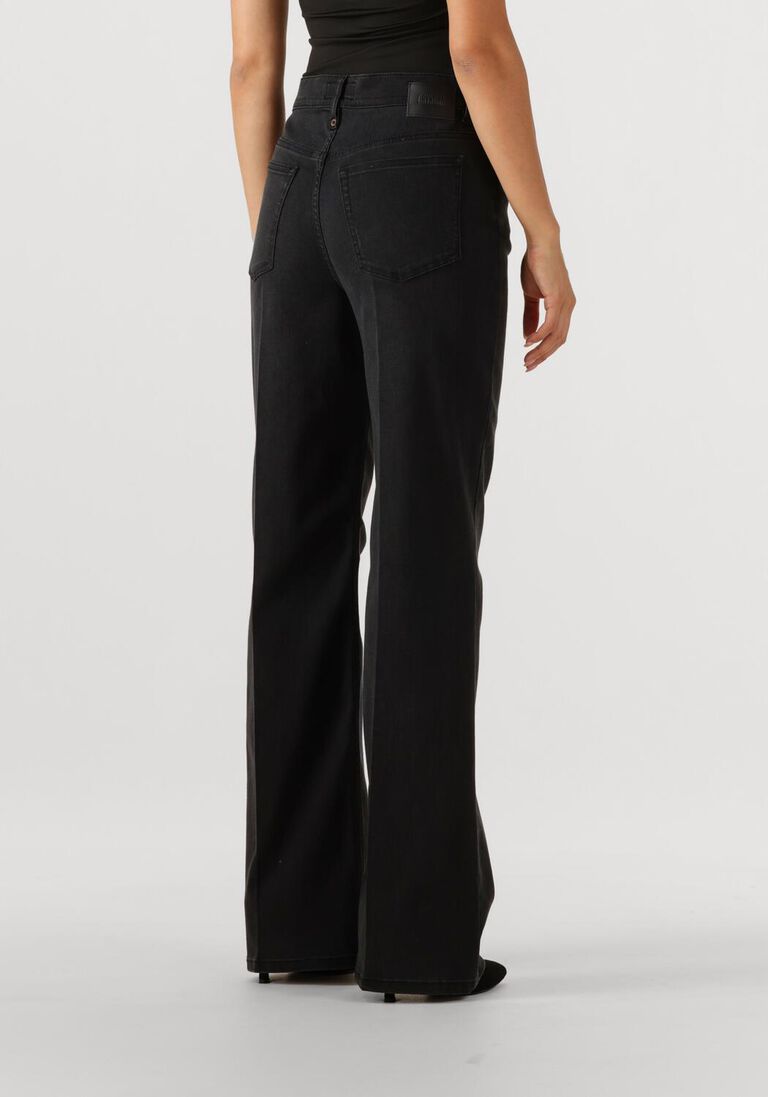donkergrijze drykorn bootcut jeans retain