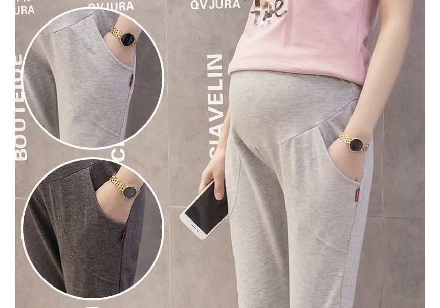Levsayte - Maternity High Waist Plain Harem Pants