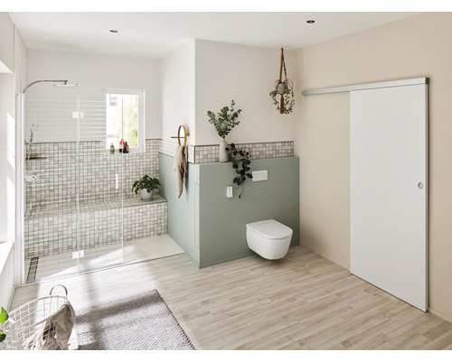 Pertura schuifdeurvleugel, decor wit, voor Selir aluminium beslag, 2035 x 944 x 40 mm, links/rechts