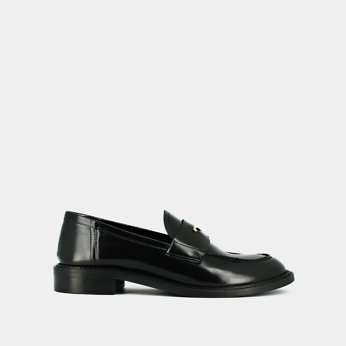JONAK<br>Mocassins Dash em couro, detalhe prateado