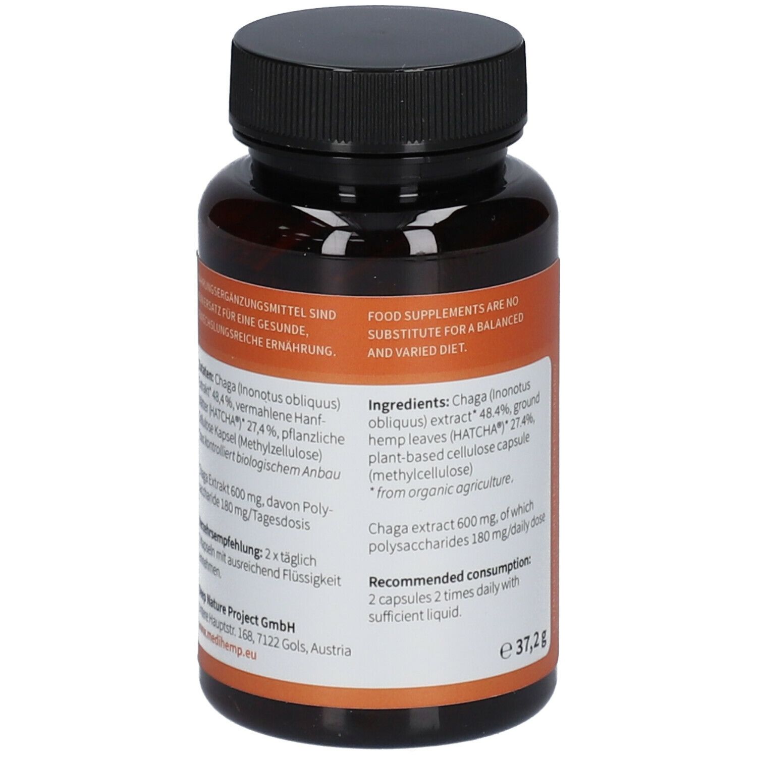 MEDIHEMP Bio Glow Chaga Hatcha® Kapseln