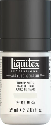 Liquitex - Gouache Akrylmaling - Titanium White 59 ML