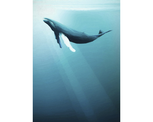 Fotobehang vliesbehang IAX4-0045 Into Adventure Artsy Humpback Whale 4-delig 200x280cm