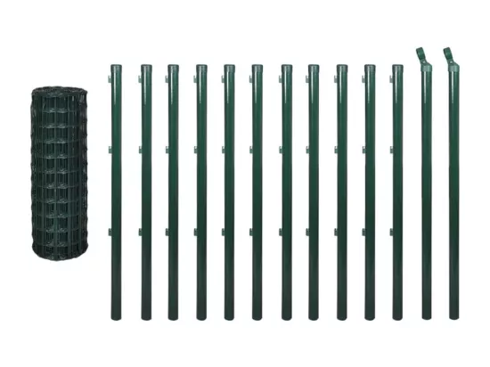 Cl?ture Euro Acier 25 x 1,2 m Vert