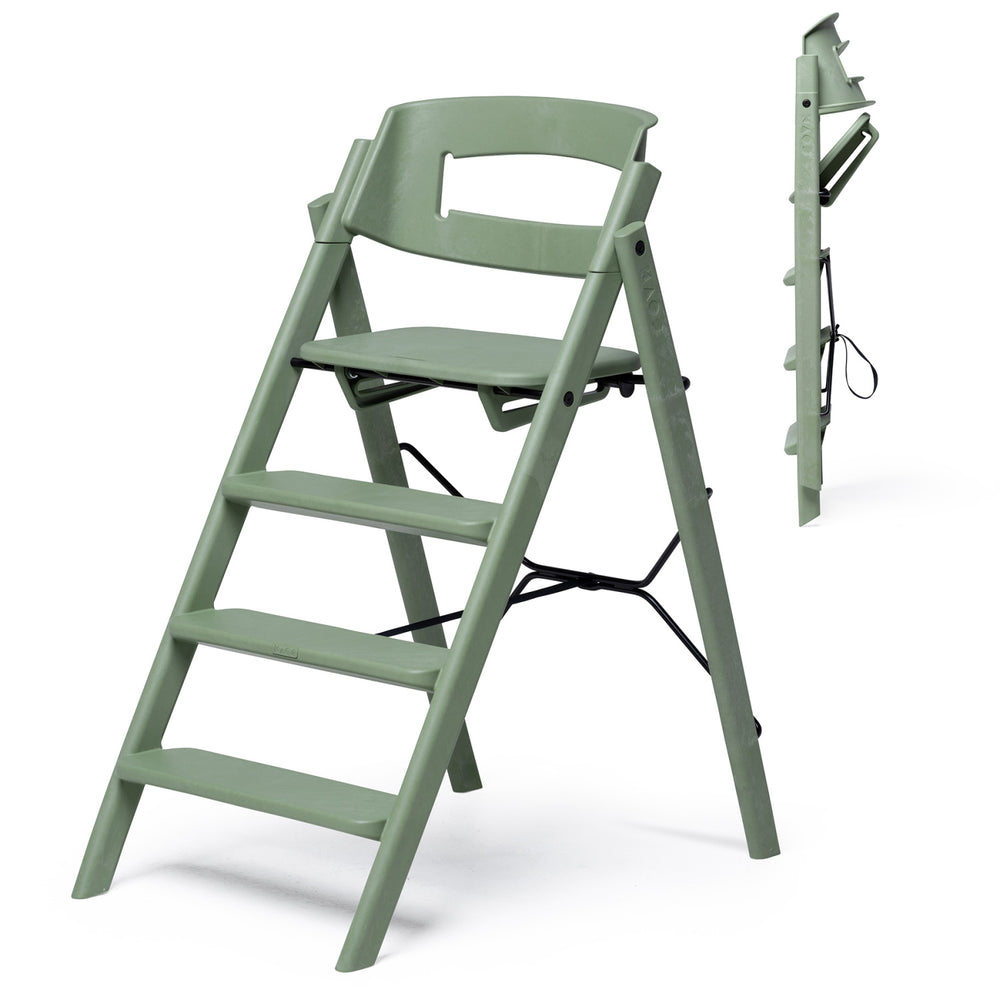 Køb KAOS Mineral Green Klapp Højstol Recycled Med KLAPP® Sikkerhedsbøjle Og Bakke Bundle
