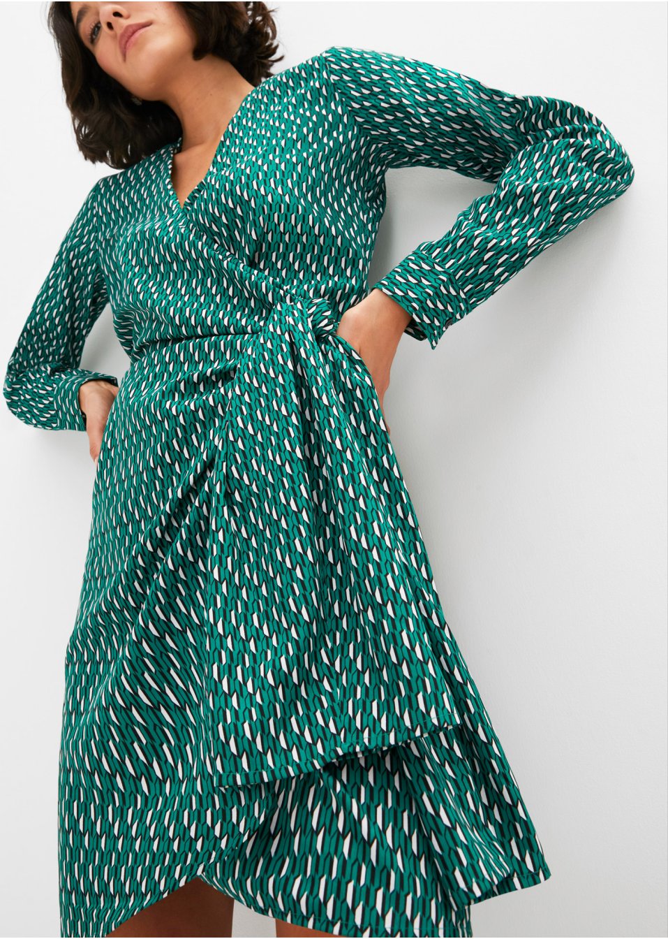 Robe portefeuille imprimée