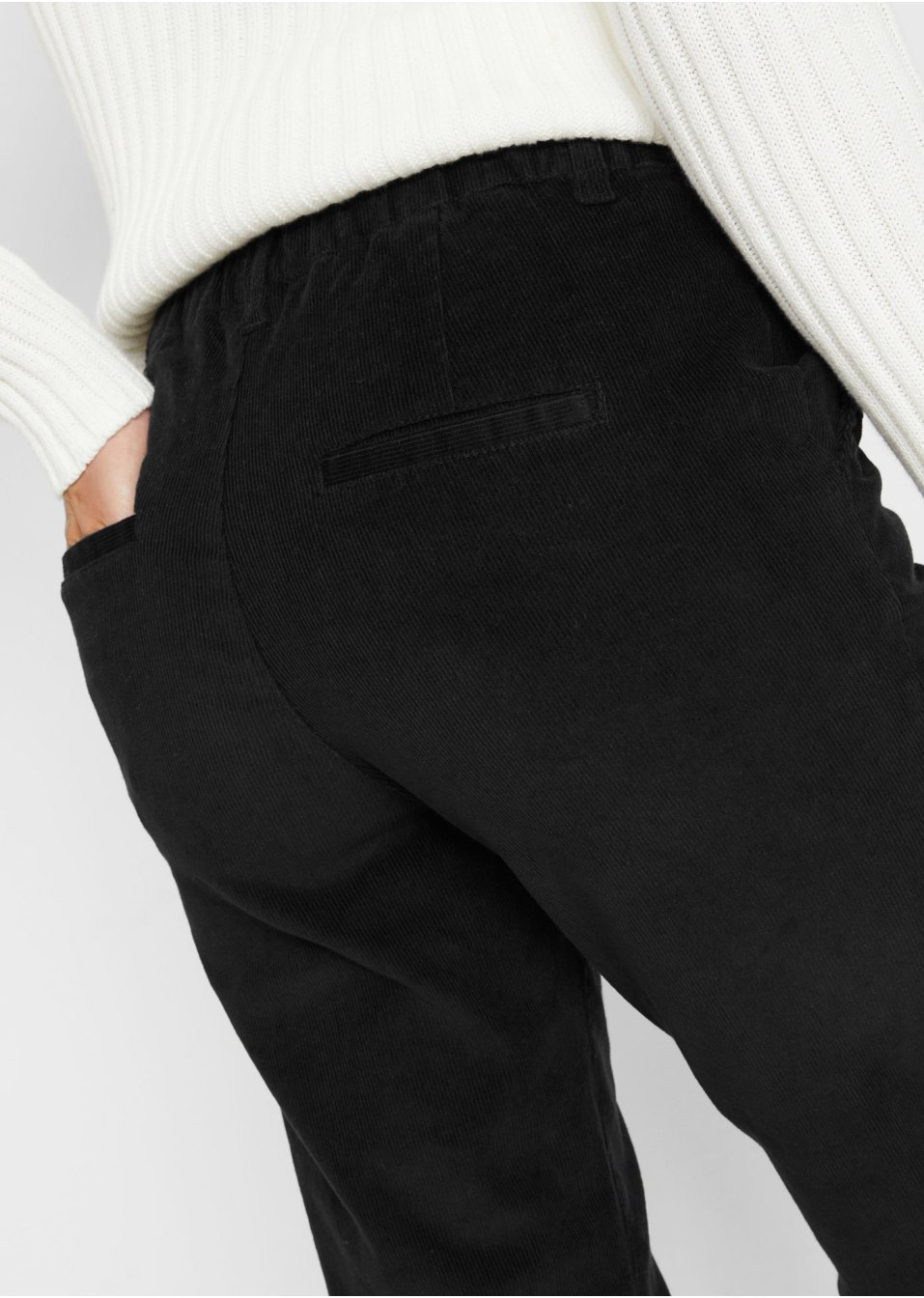 Pantalon velours côtelé avec cordon
