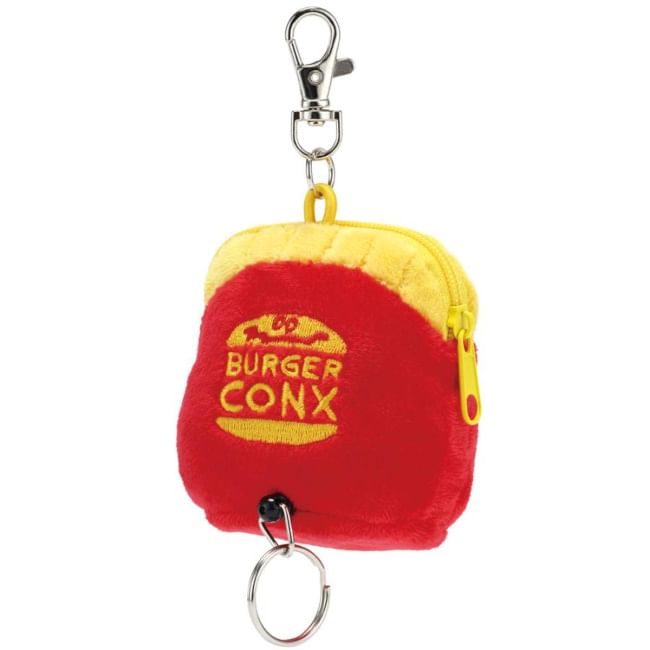 Skater - BURGER CONX Pluche Portemonnee + Sleutelhanger (Chips)