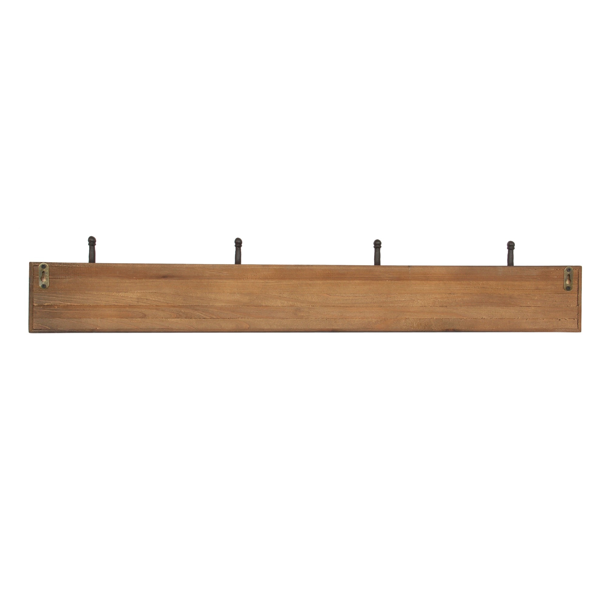 4er Hakenleiste, natur, T 2cm, B 97cm, H 12cm von fischer's lagerhaus