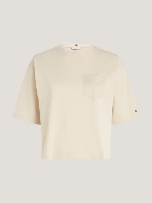 Camiseta de manga curta com modelagem relaxada