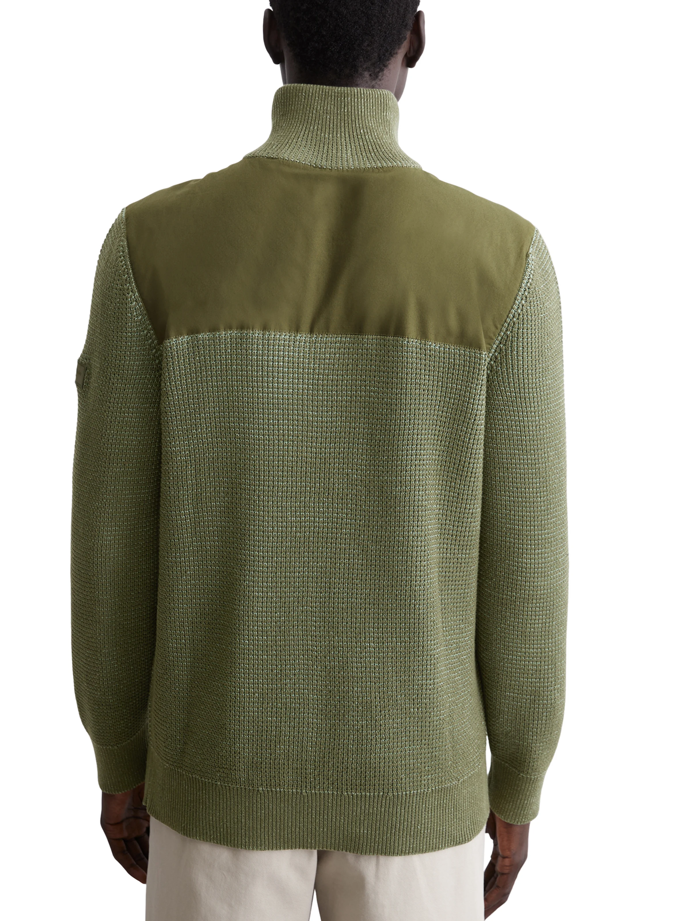 Pull droit en coton | Vert