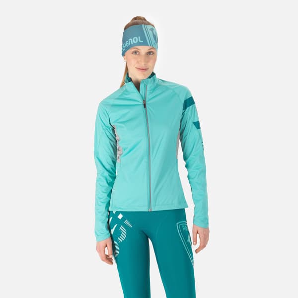 Veste ski de fond ROSSIGNOL W POURSUITE JKT TURQUOISE