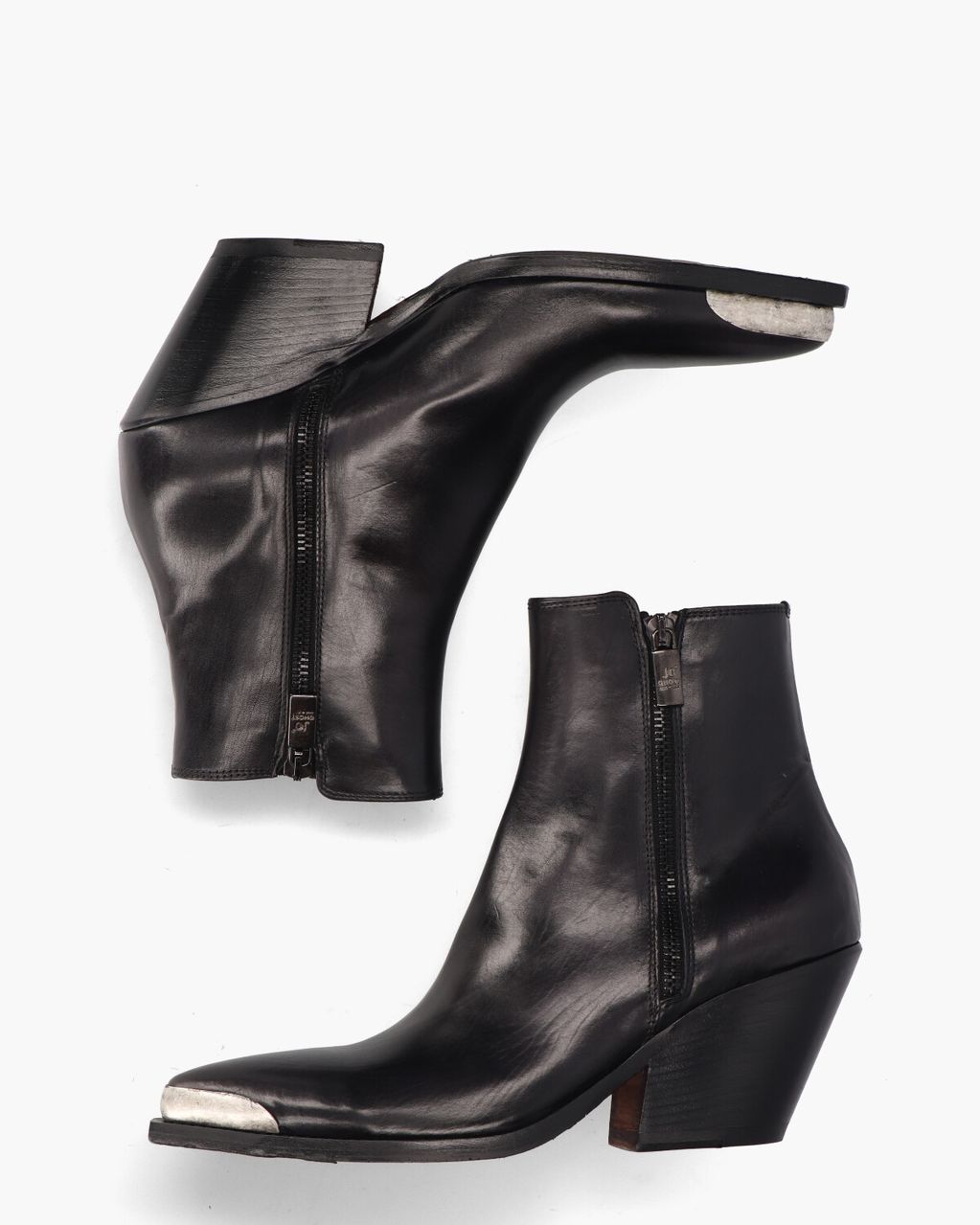 Jo Ghost 4910 Zwart Dames Enkelboots