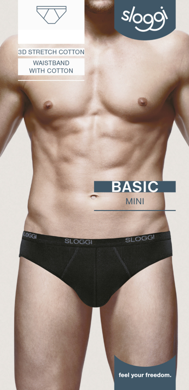 Sloggi Men Basic Mini Slip 2 Pack Zwart 6 1 stuk