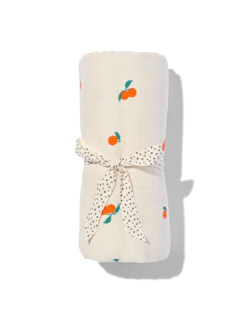 linge hydrophile 110x100 XL relief mandarine